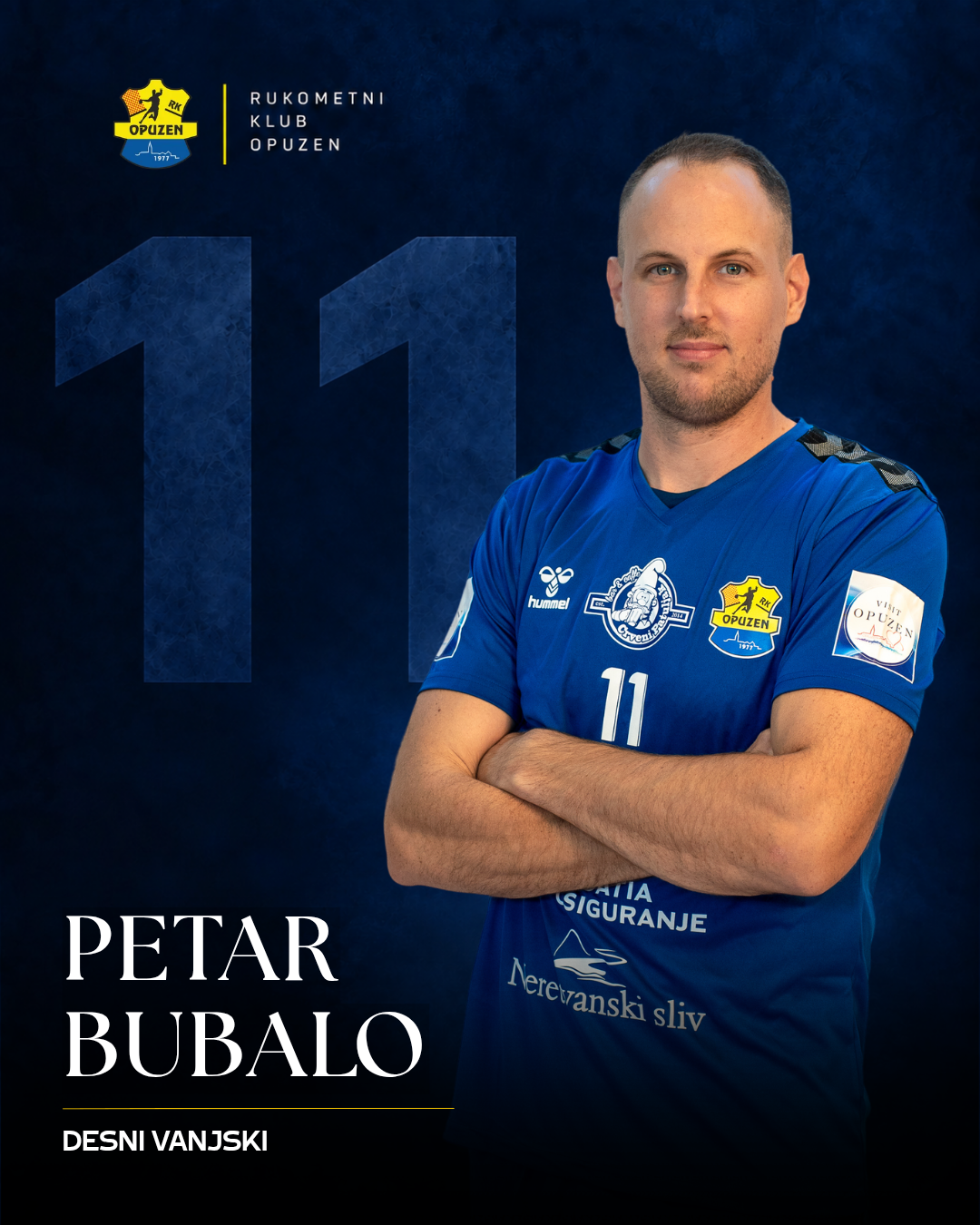 Petar Bubalo, broj 11, desni vanjski RK Opuzen