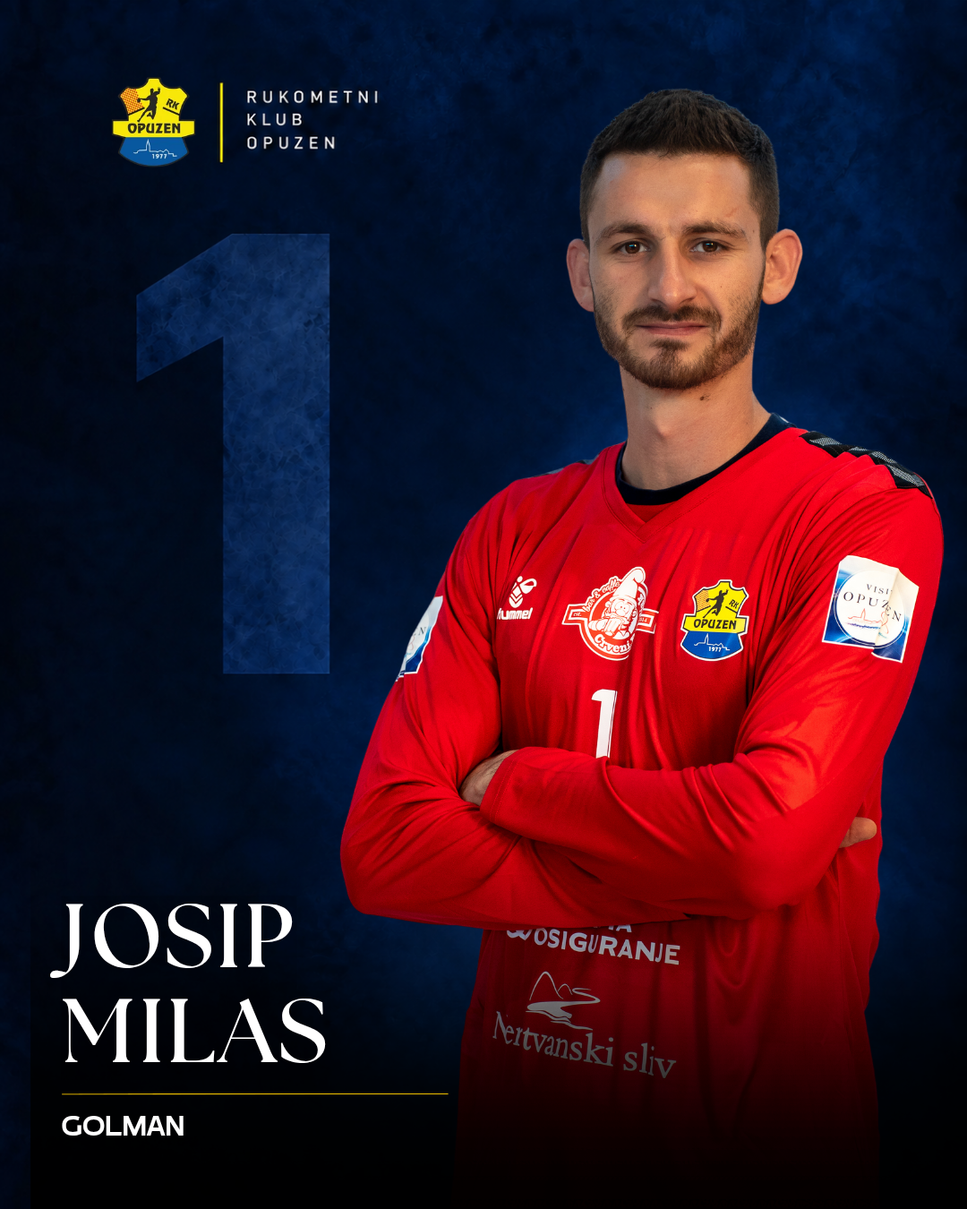 Josip Milas, broj 1, vratar RK Opuzen