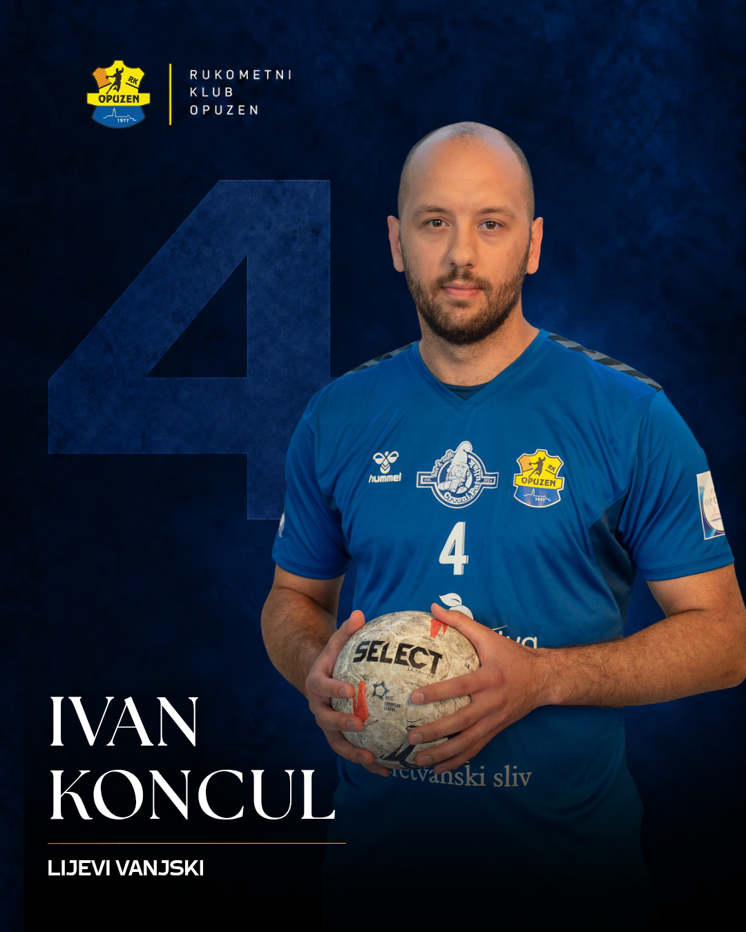 Ivan Koncul, broj 4, lijevi vanjski RK Opuzen