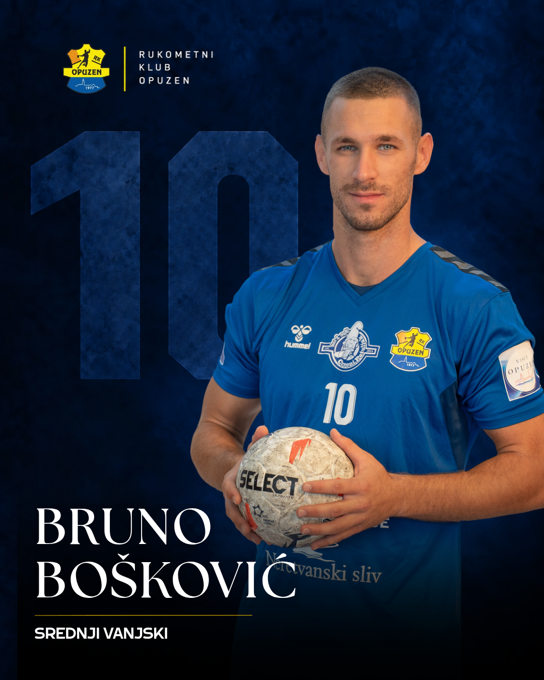 Bruno Bošković, broj 10, srednji vanjski RK Opuzen