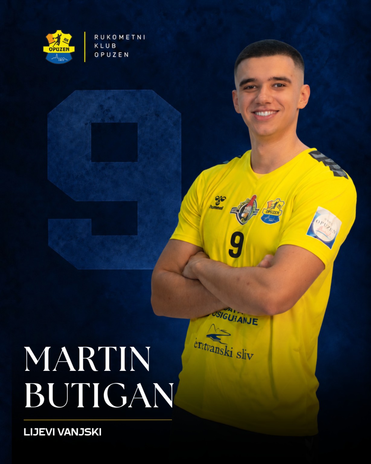 Martin Butigan, broj 9, lijevi vanjski RK Opuzen