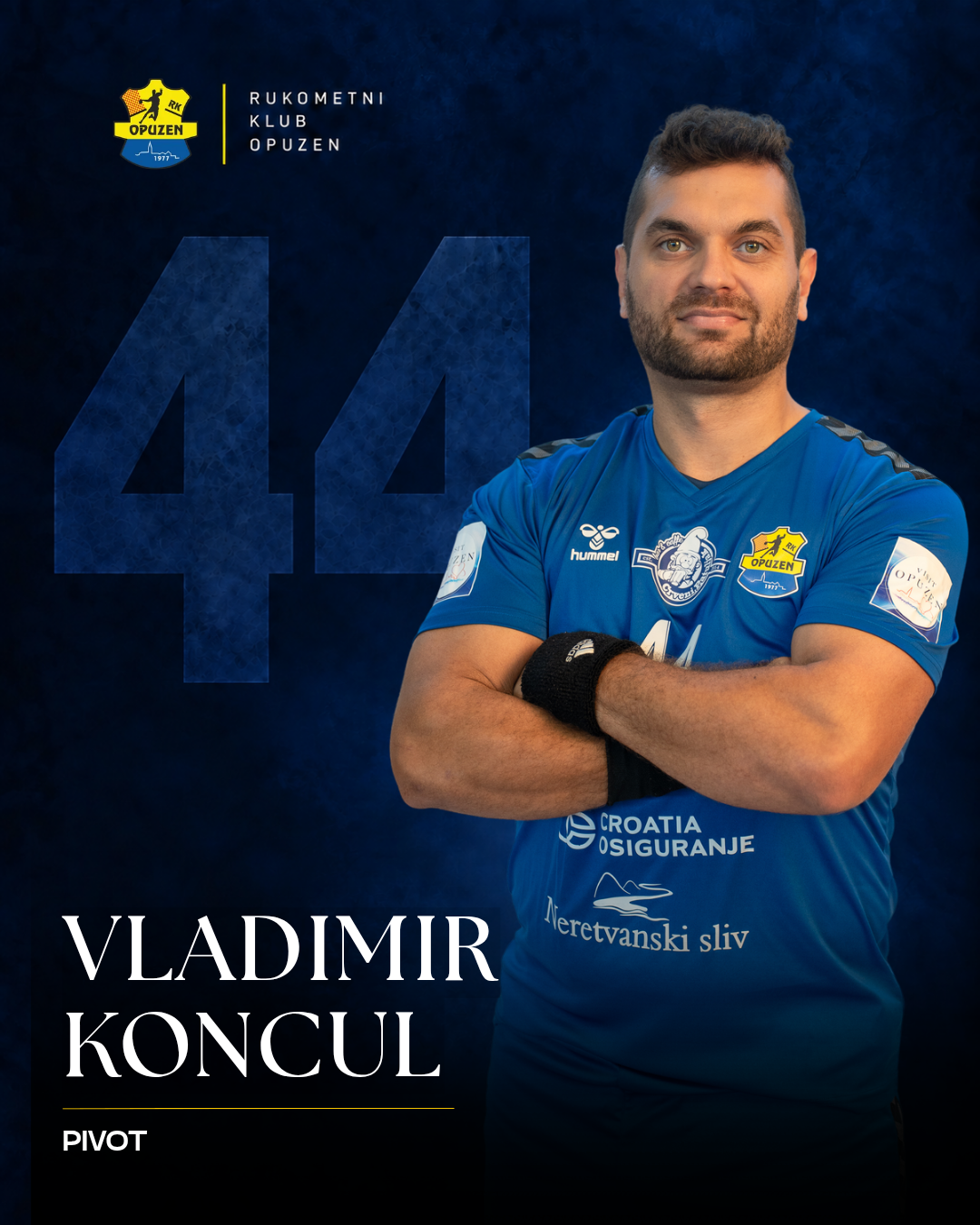 Vladimir Koncul, broj 44, pivot RK Opuzen