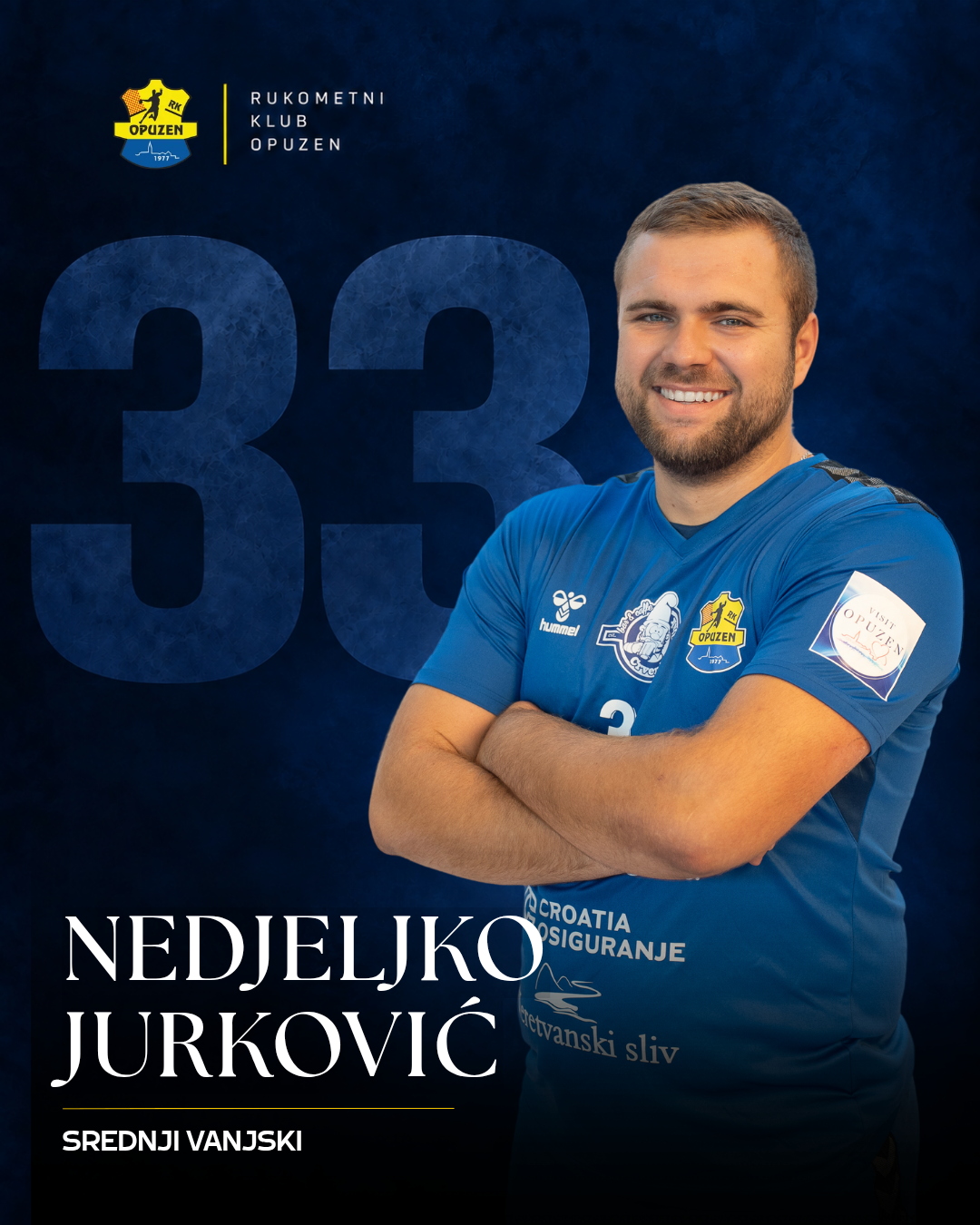 Nedjeljko Jurković, broj 33, srednji vanjski RK Opuzen