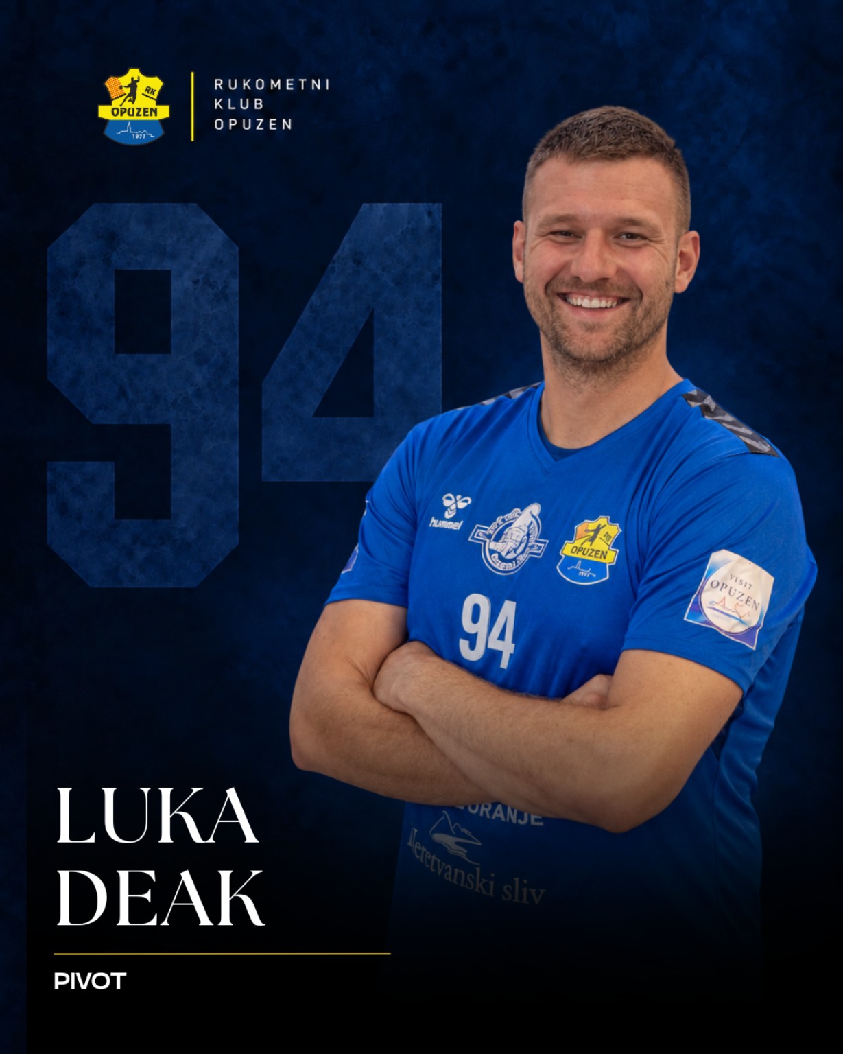Luka Deak, broj 94, pivot RK Opuzen